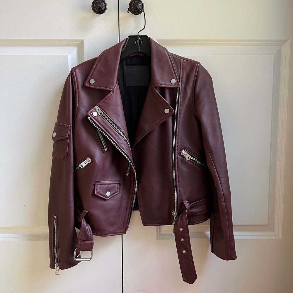 All Saints Genuine Leather Jacket